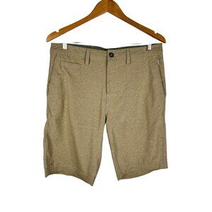 LINKSOUL Men's Tan Lightweight 10" Inseam Shorts Size 33
